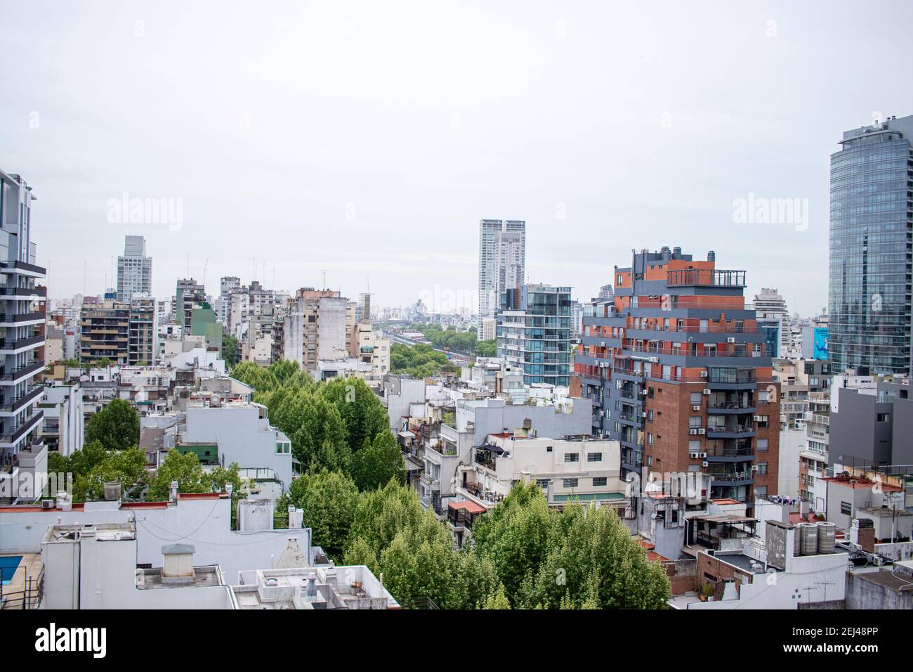 BUENOS AIRES - 15TH OCT 2019: View of the Palermo area in the city of Buenos Aires in Argentina Stock Photo