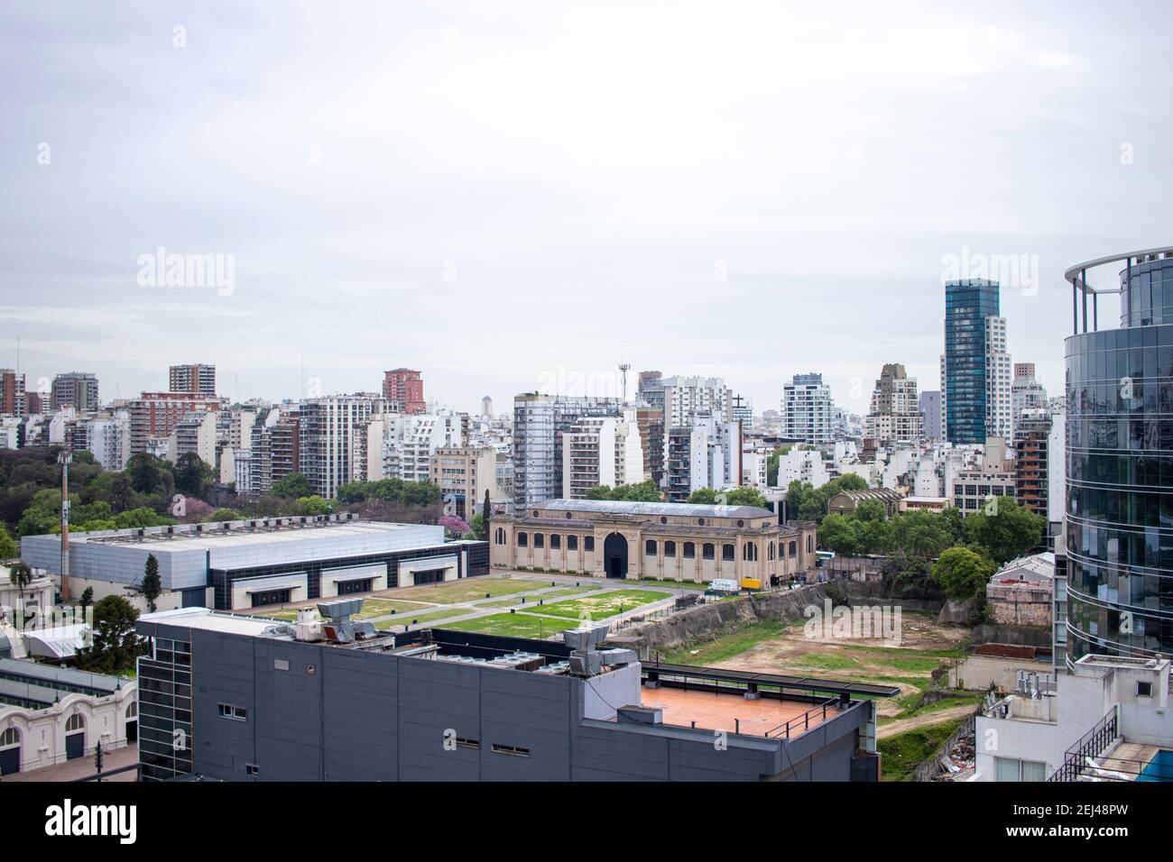 BUENOS AIRES - 15TH OCT 2019: View of the Rural in the Palermo area in the city of Buenos Aires in Argentina Stock Photo