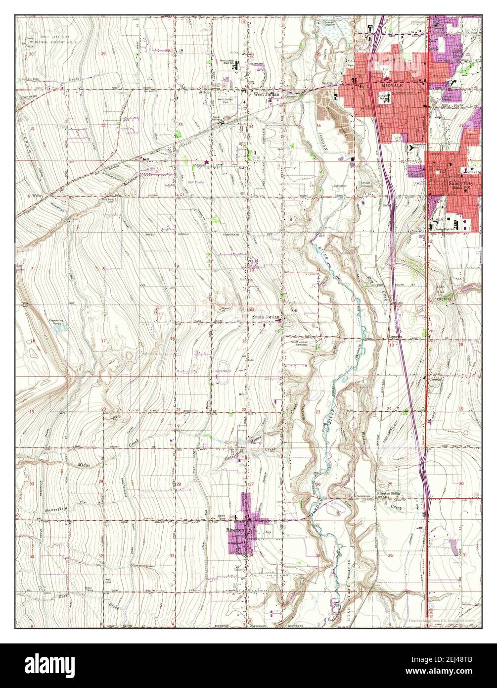 Midvale, Utah, map 1963, 124000, United States of America by Timeless Maps, data U.S