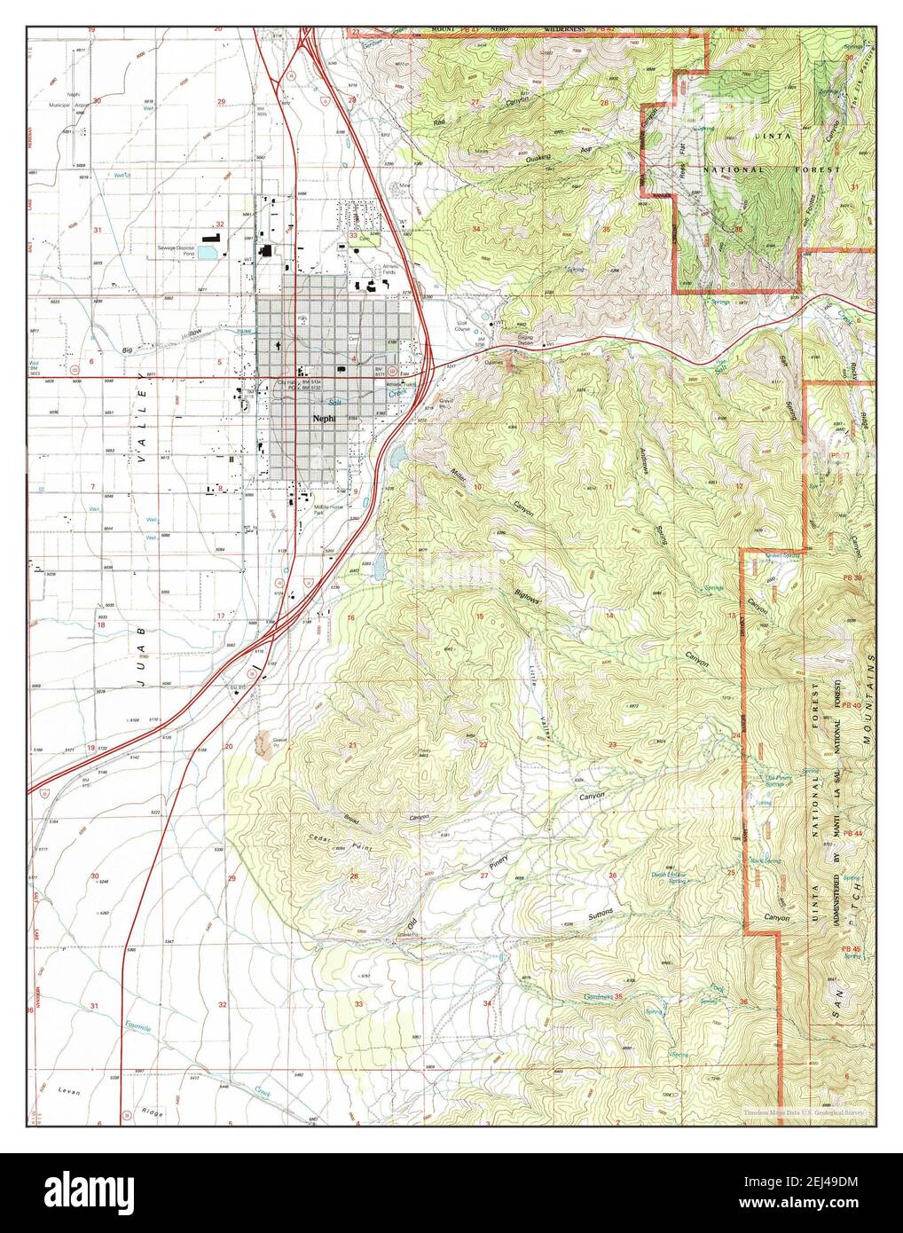 Map of nephi hires stock photography and images Alamy
