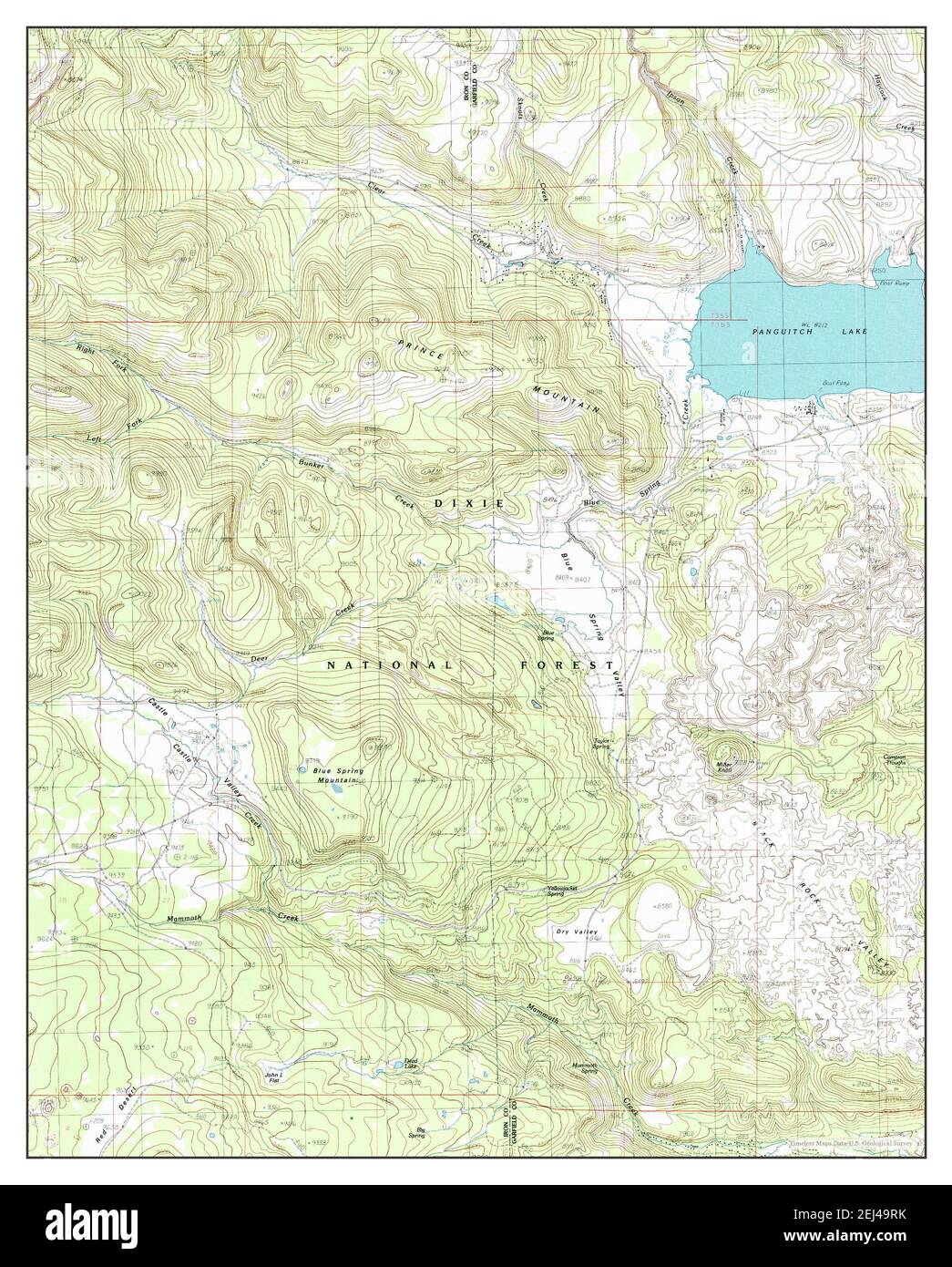 Panguitch utah map hires stock photography and images Alamy