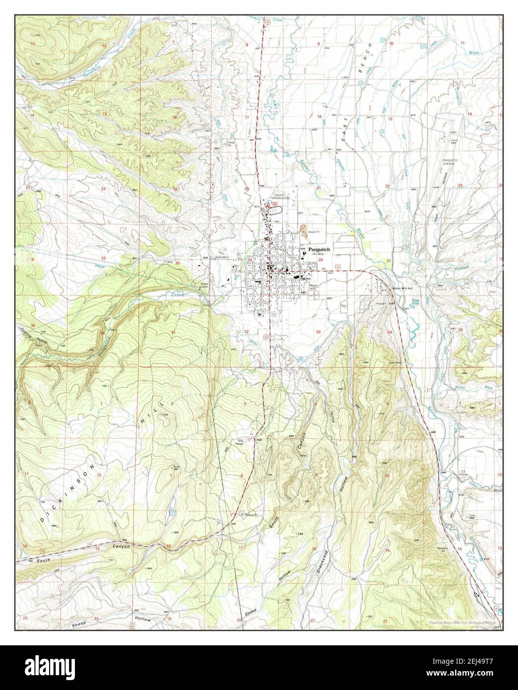 Panguitch utah map hires stock photography and images Alamy