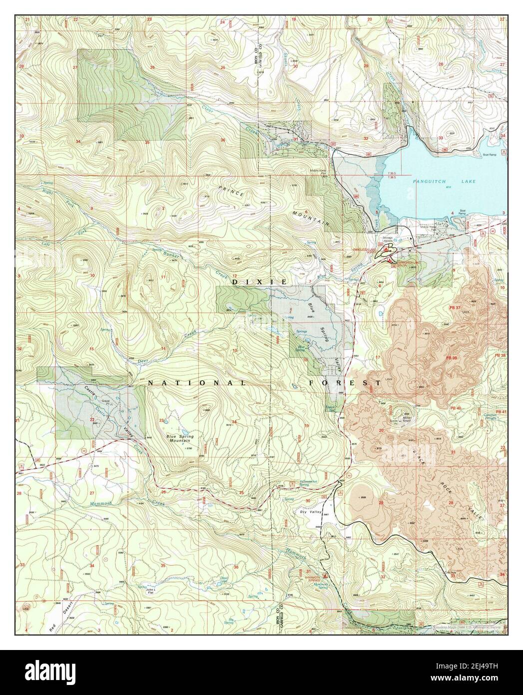 Map of panguitch hires stock photography and images Alamy