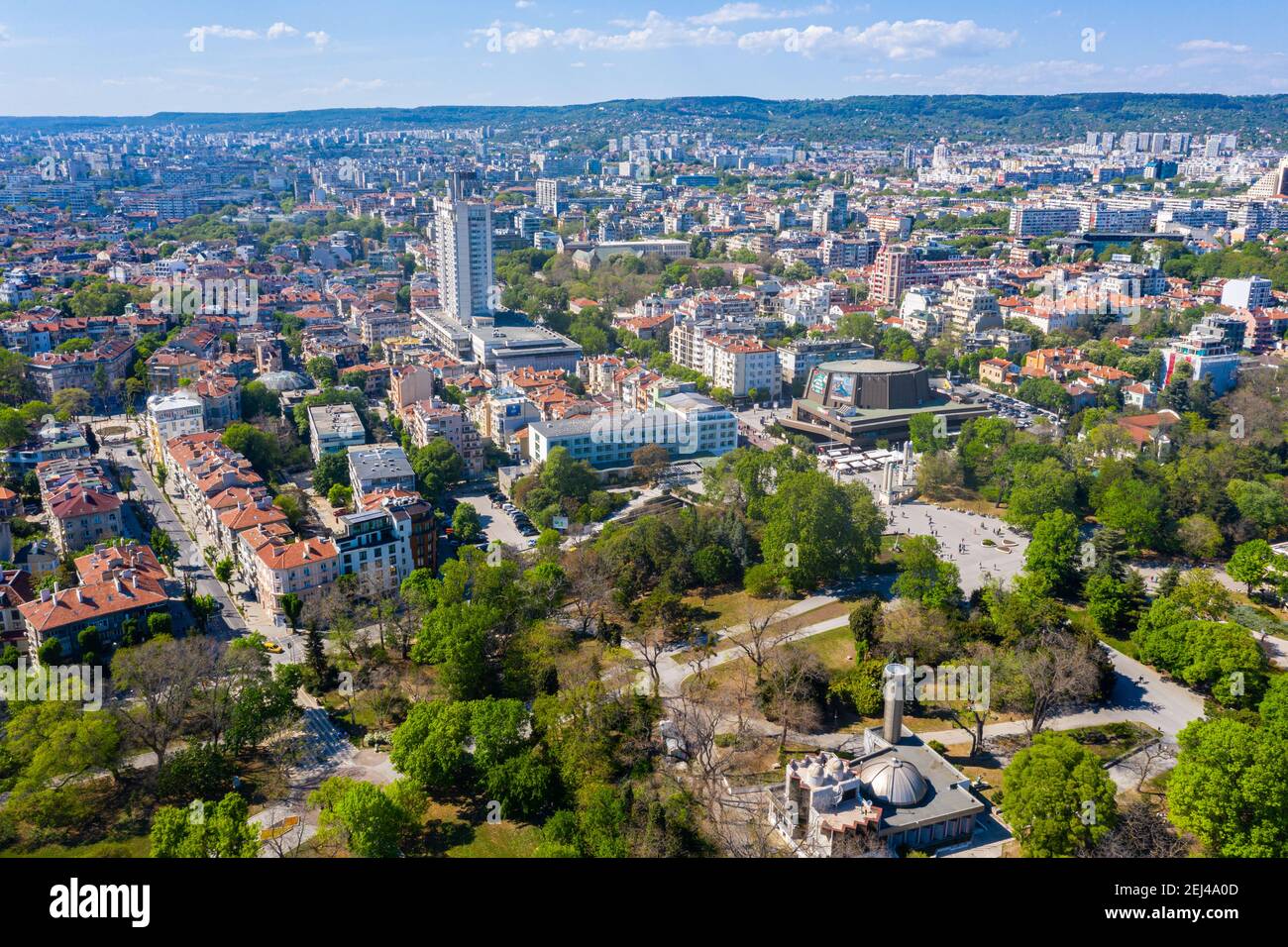 Aerial view of the Bulgarian city Varna Stock Photo - Alamy