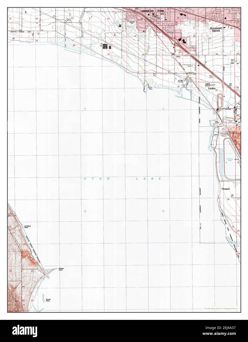 Pelican Point, Utah, map 1999, 124000, United States of America by