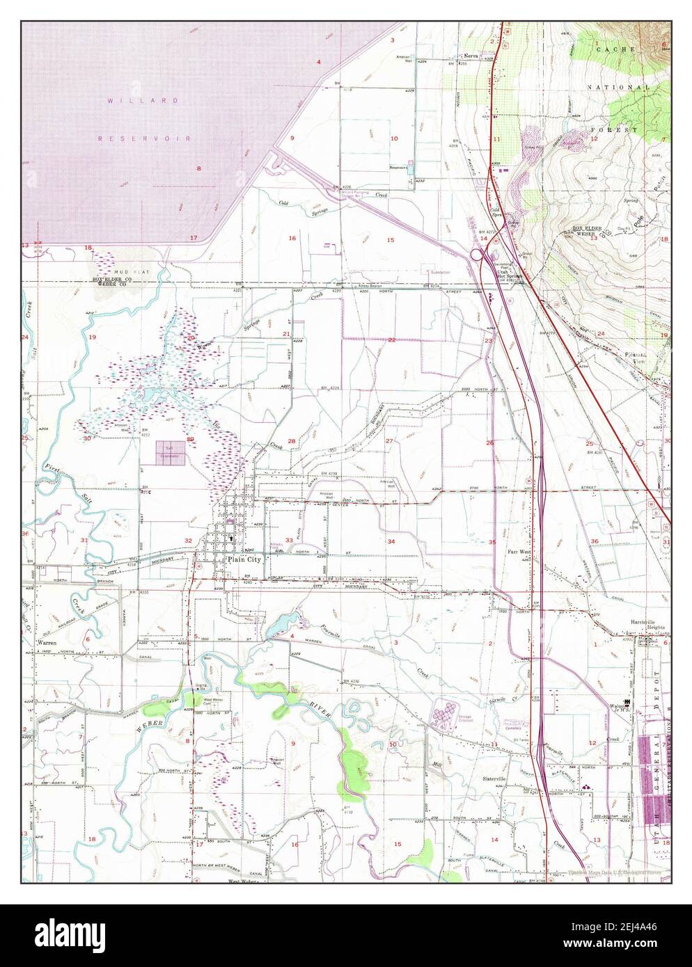Plain City, Utah, map 1969, 124000, United States of America by