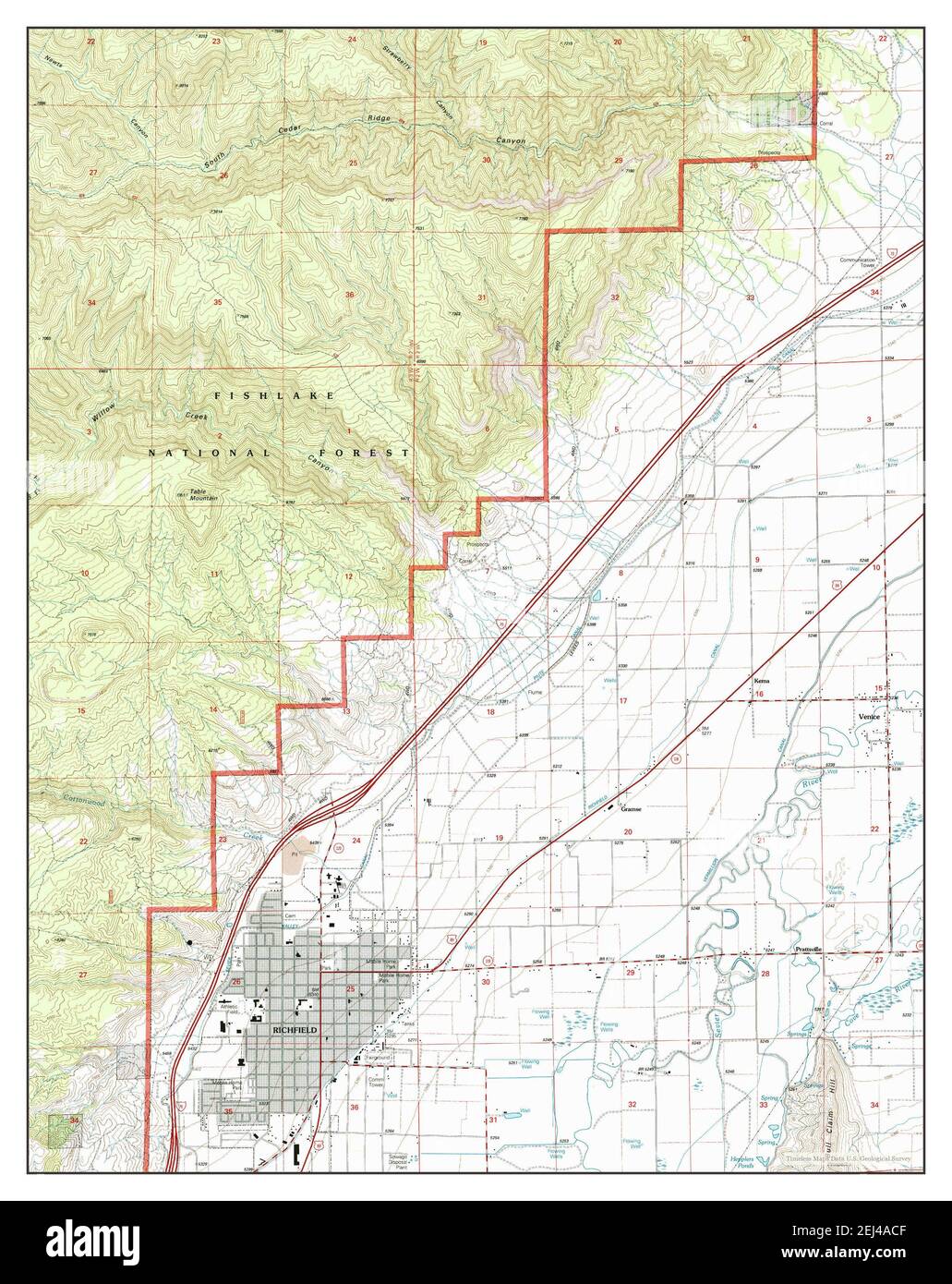 Map of richfield utah hires stock photography and images Alamy