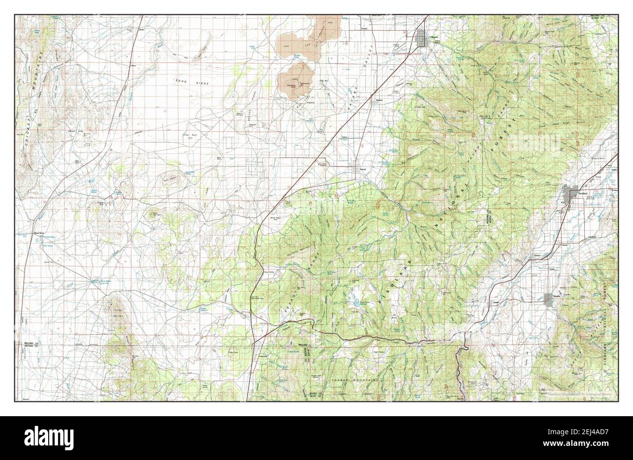 Map of richfield utah Cut Out Stock Images & Pictures Alamy