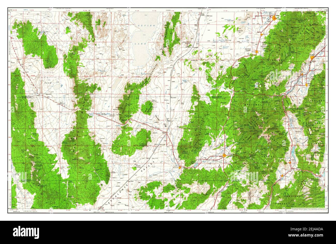 Richfield, Utah, map 1958, 1250000, United States of America by