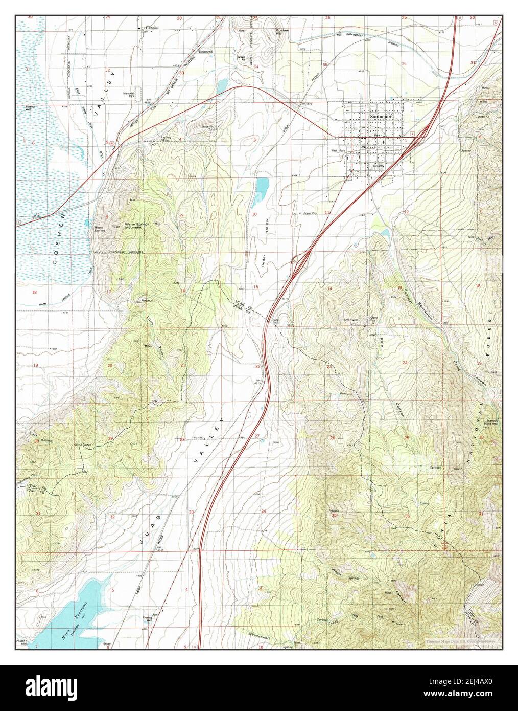 Santaquin, Utah, map 1979, 1:24000, United States of America by ...