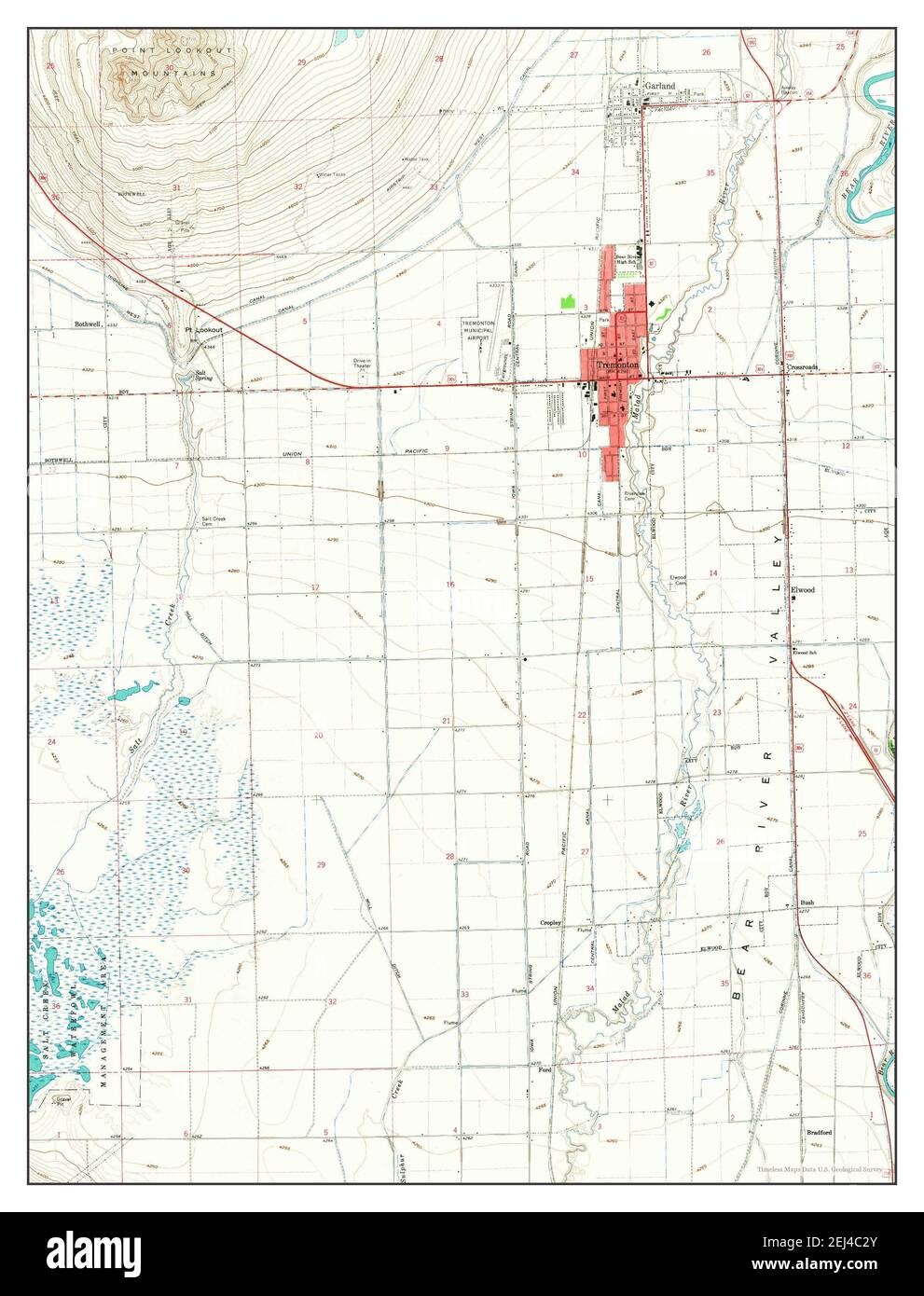 Map of tremonton utah Cut Out Stock Images & Pictures Alamy