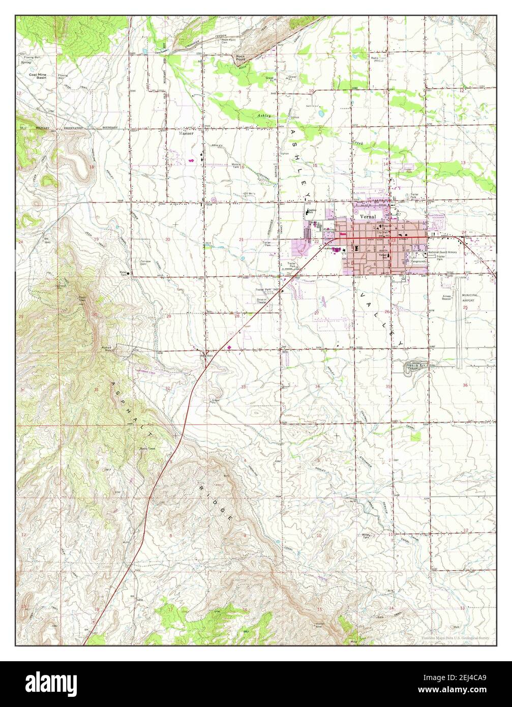 Vernal utah map hires stock photography and images Alamy
