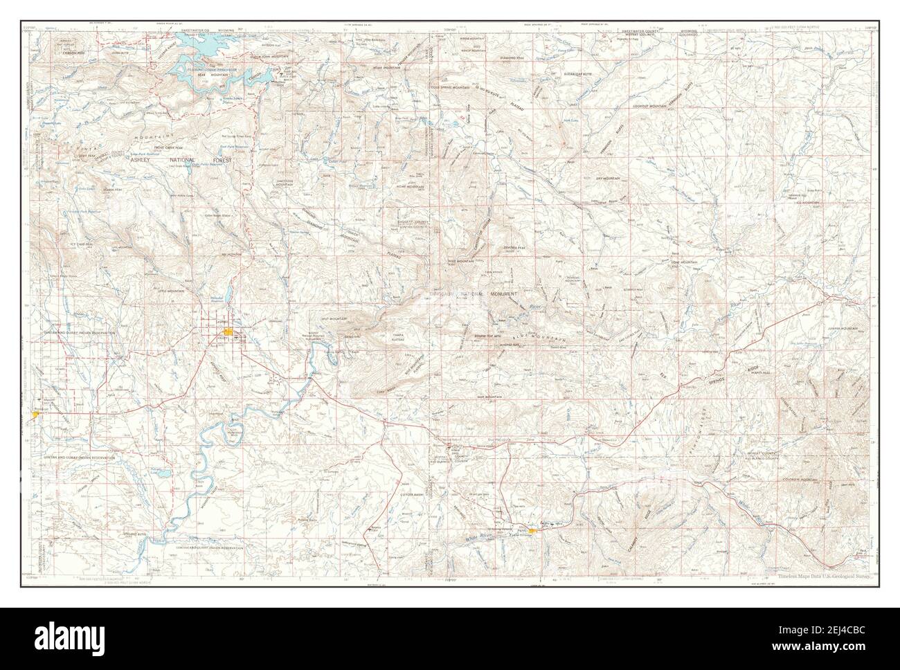 Vernal utah map hires stock photography and images Alamy