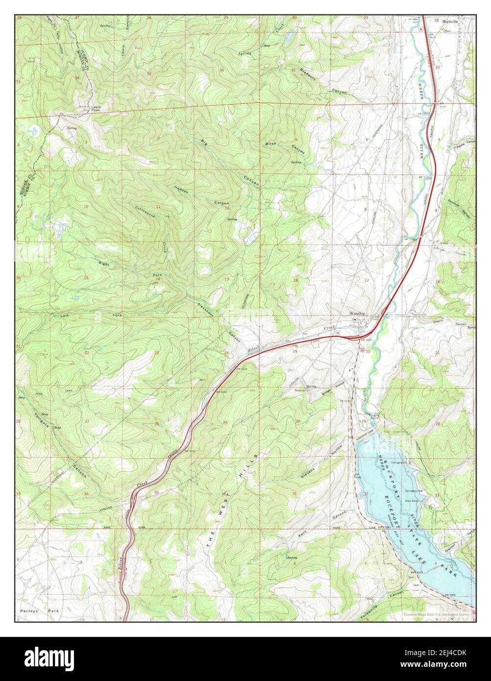 Wanship, Utah, map 1967, 124000, United States of America by Timeless