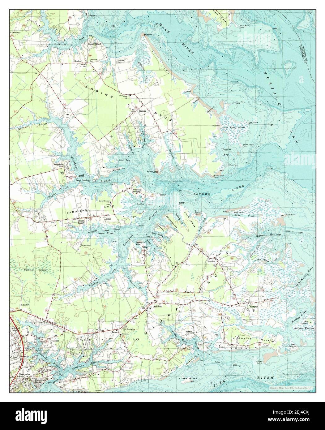 Achilles, Virginia, map 1983, 1:24000, United States of America by ...