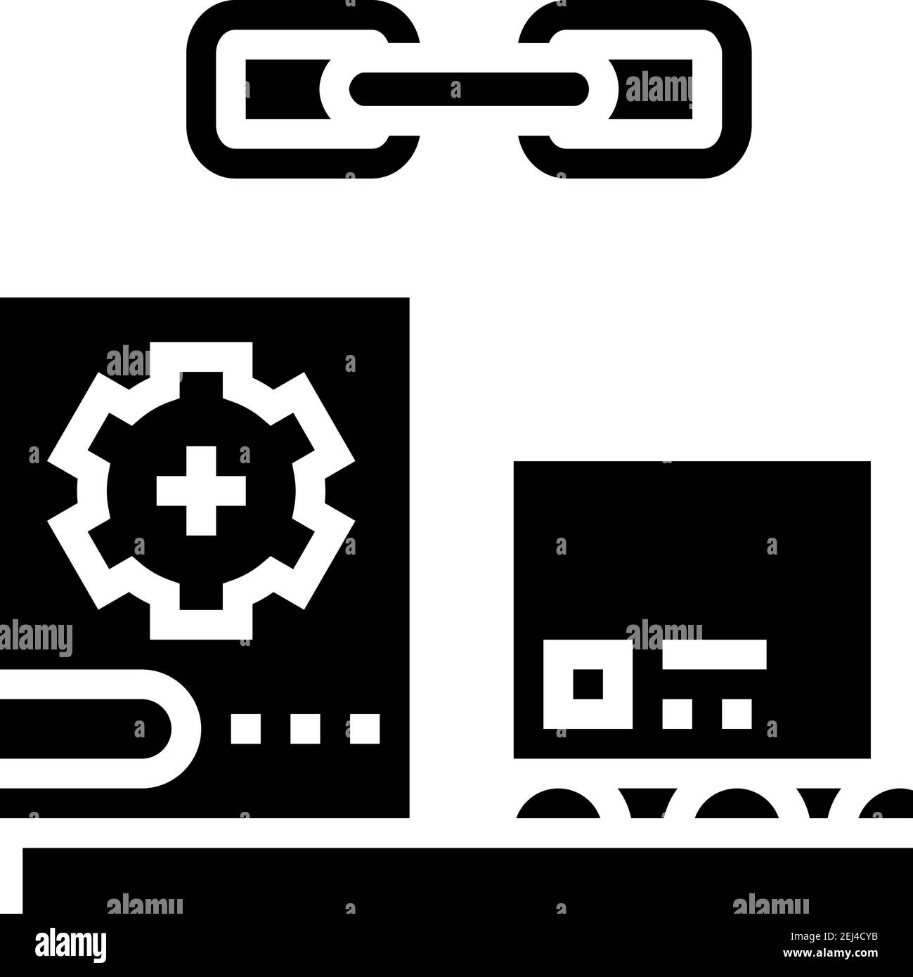 supply chain glyph icon vector illustration Stock Vector Image & Art ...