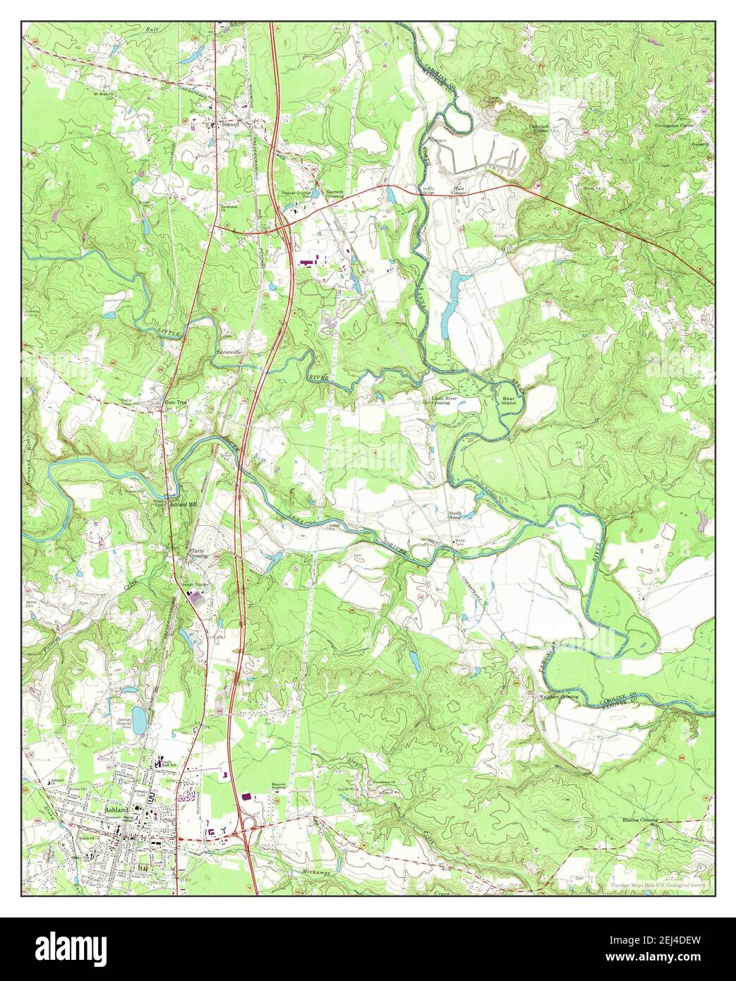Map of ashland virginia hires stock photography and images Alamy