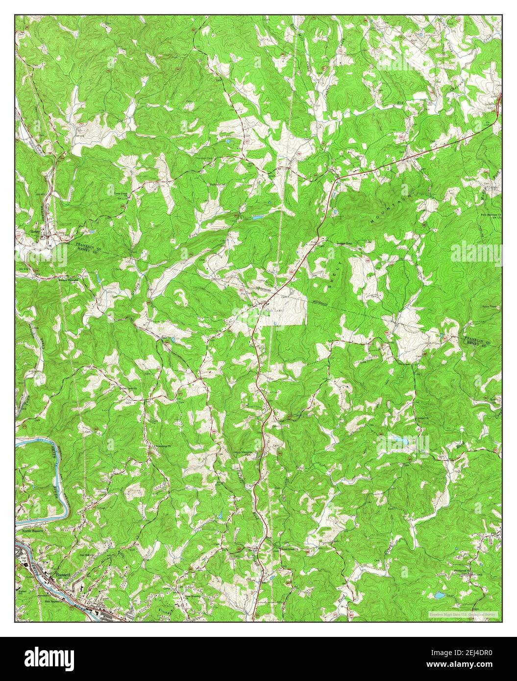 Map of bassett virginia hires stock photography and images Alamy