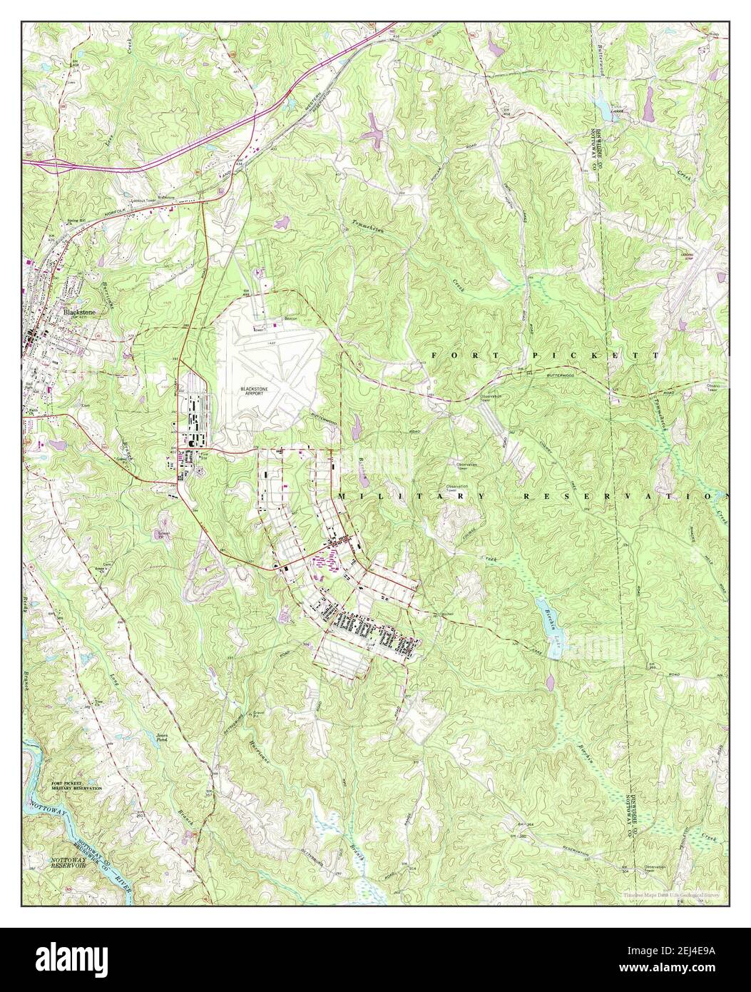 Map of blackstone virginia hires stock photography and images Alamy