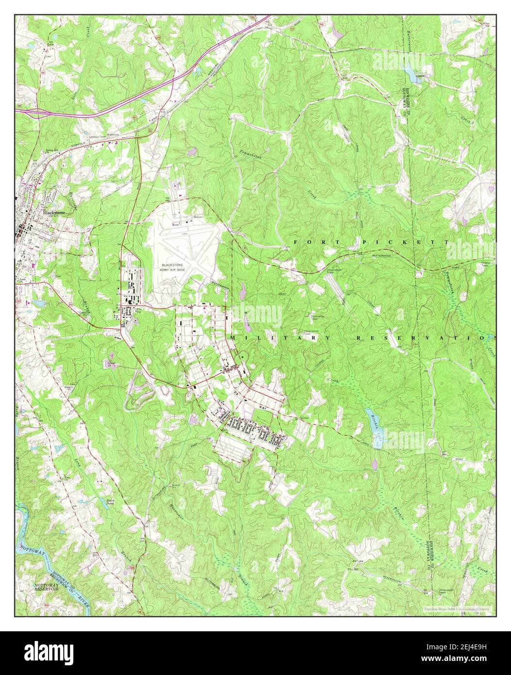 Blackstone virginia map Cut Out Stock Images & Pictures Alamy