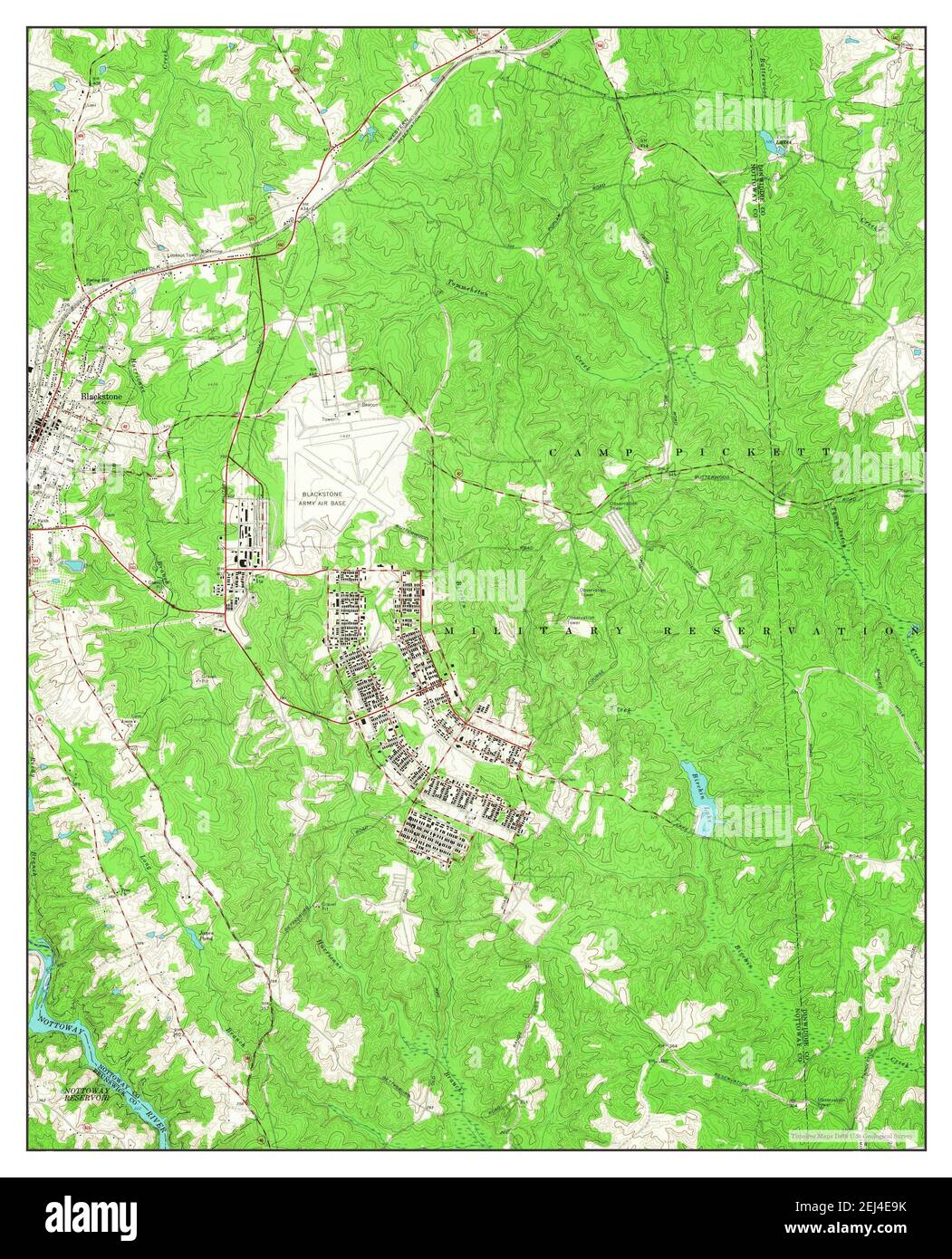 Map of blackstone virginia Cut Out Stock Images & Pictures Alamy