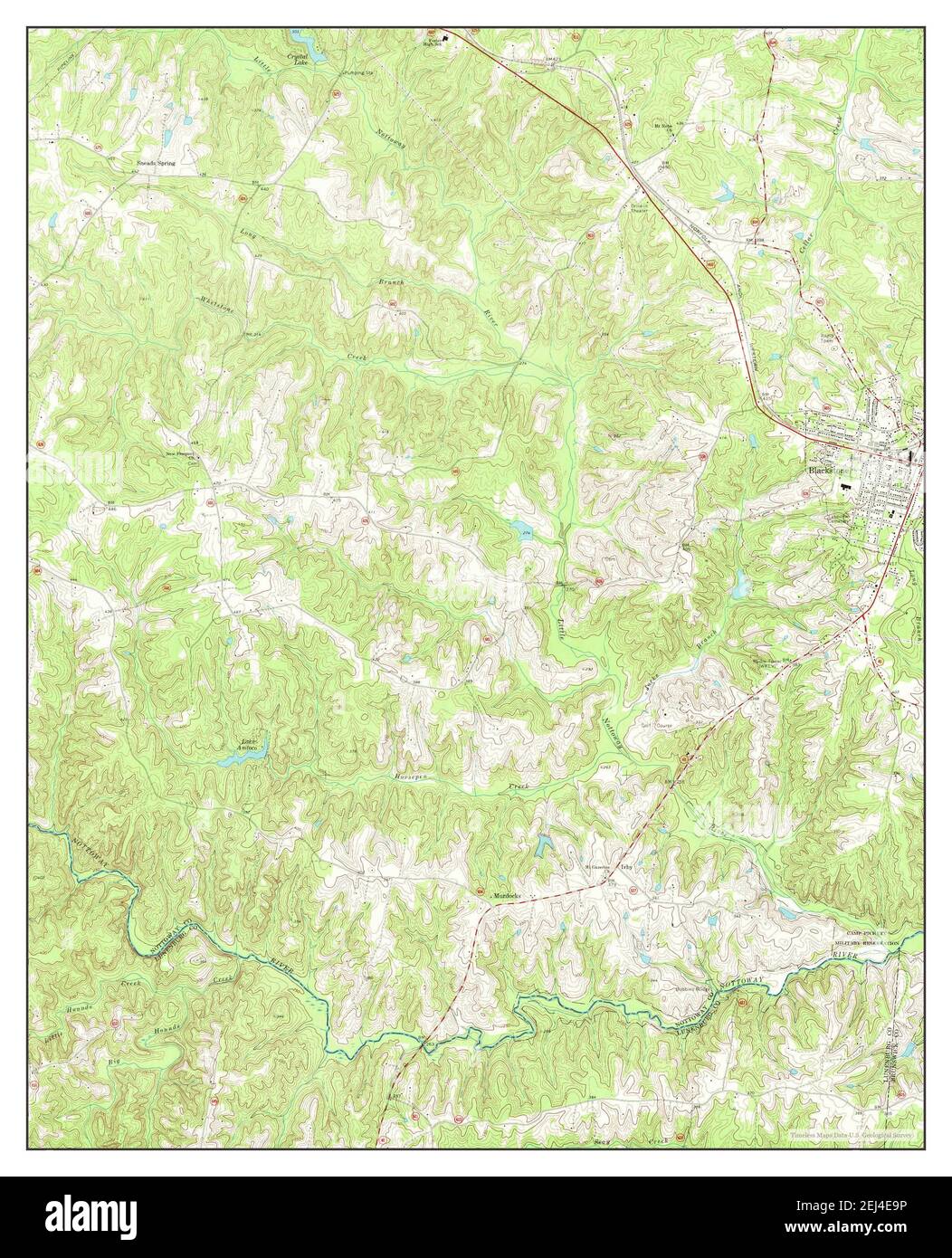 Blackstone virginia map hires stock photography and images Alamy