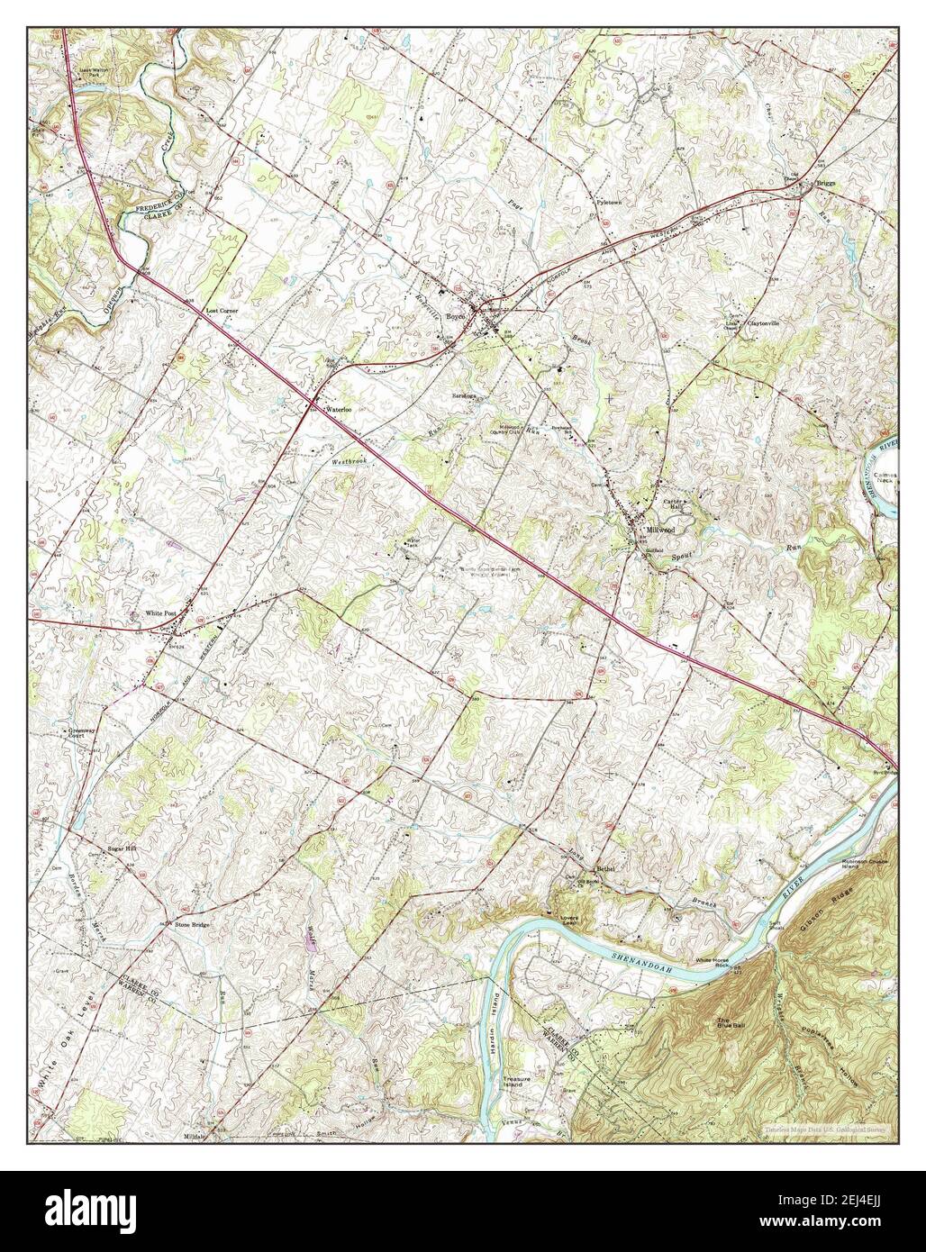 Boyce, Virginia, map 1966, 124000, United States of America by