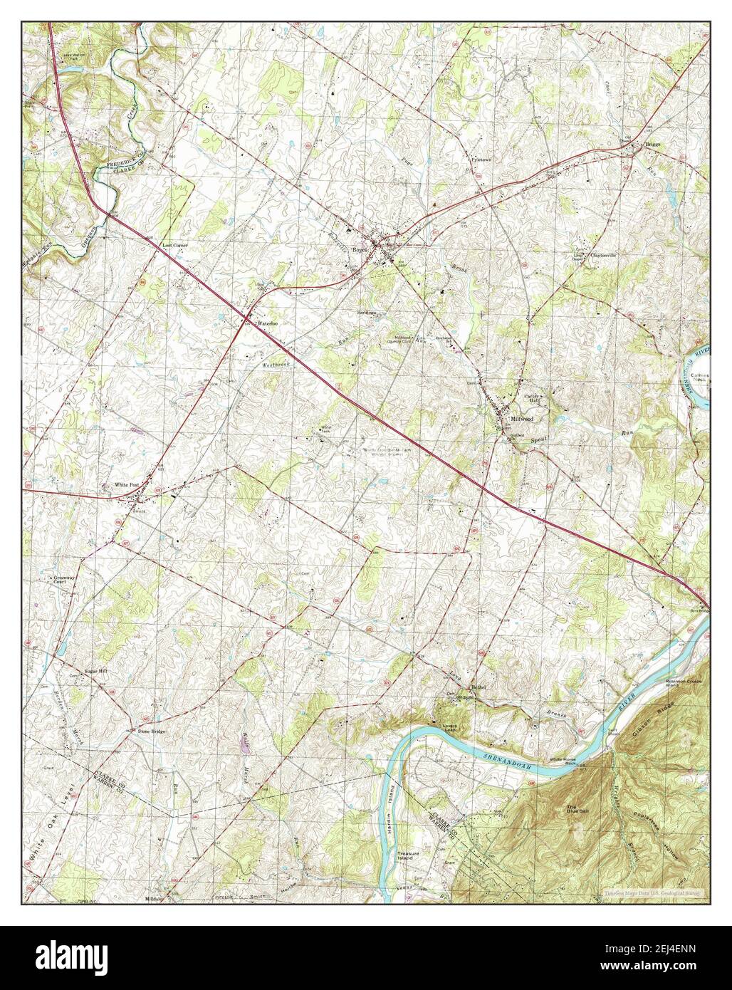 Boyce, Virginia, map 1999, 124000, United States of America by