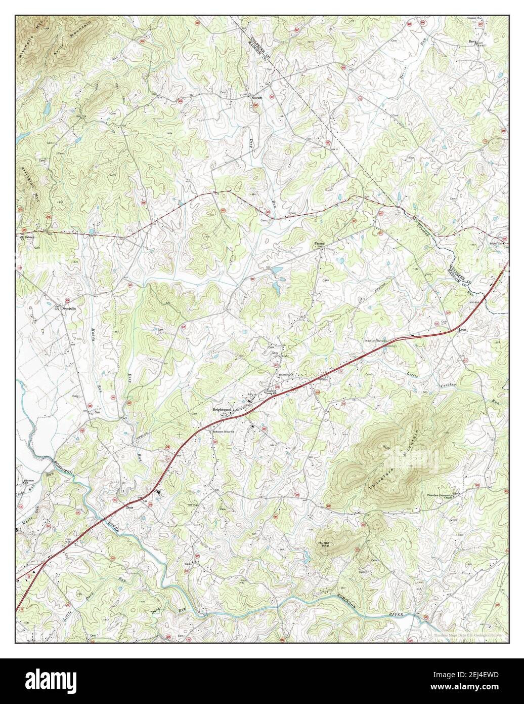 Brightwood map Cut Out Stock Images & Pictures Alamy