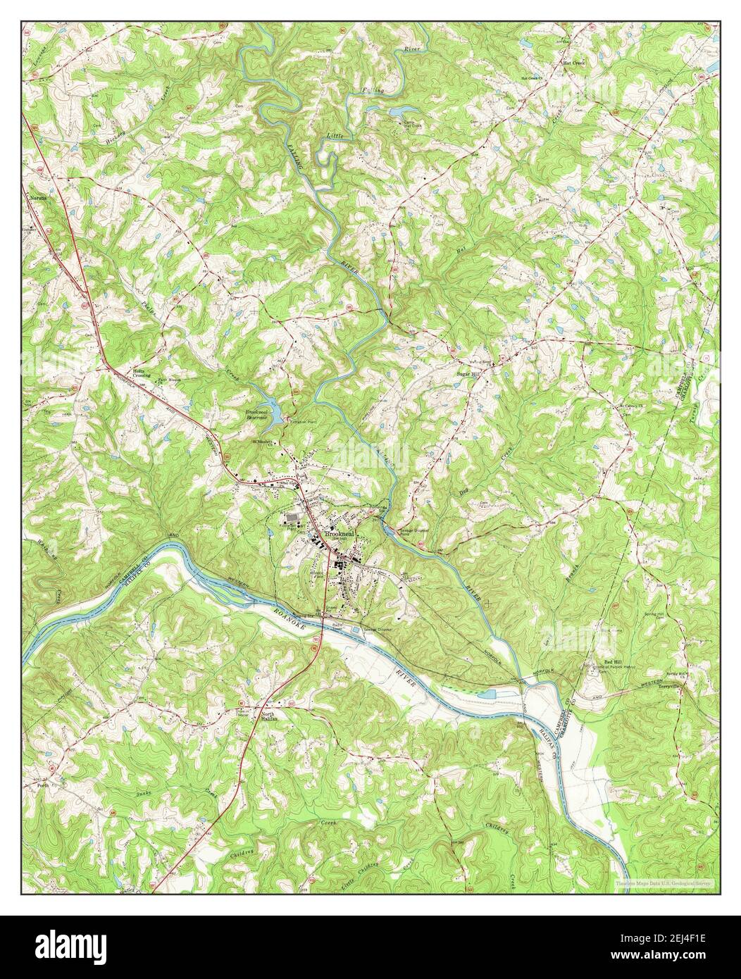 Brookneal virginia map hires stock photography and images Alamy