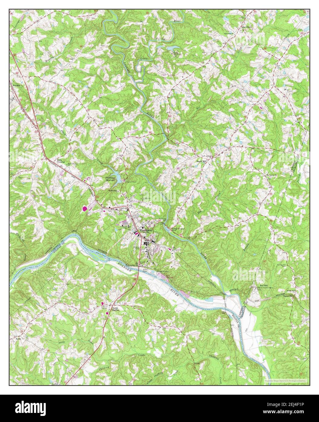Brookneal map hires stock photography and images Alamy