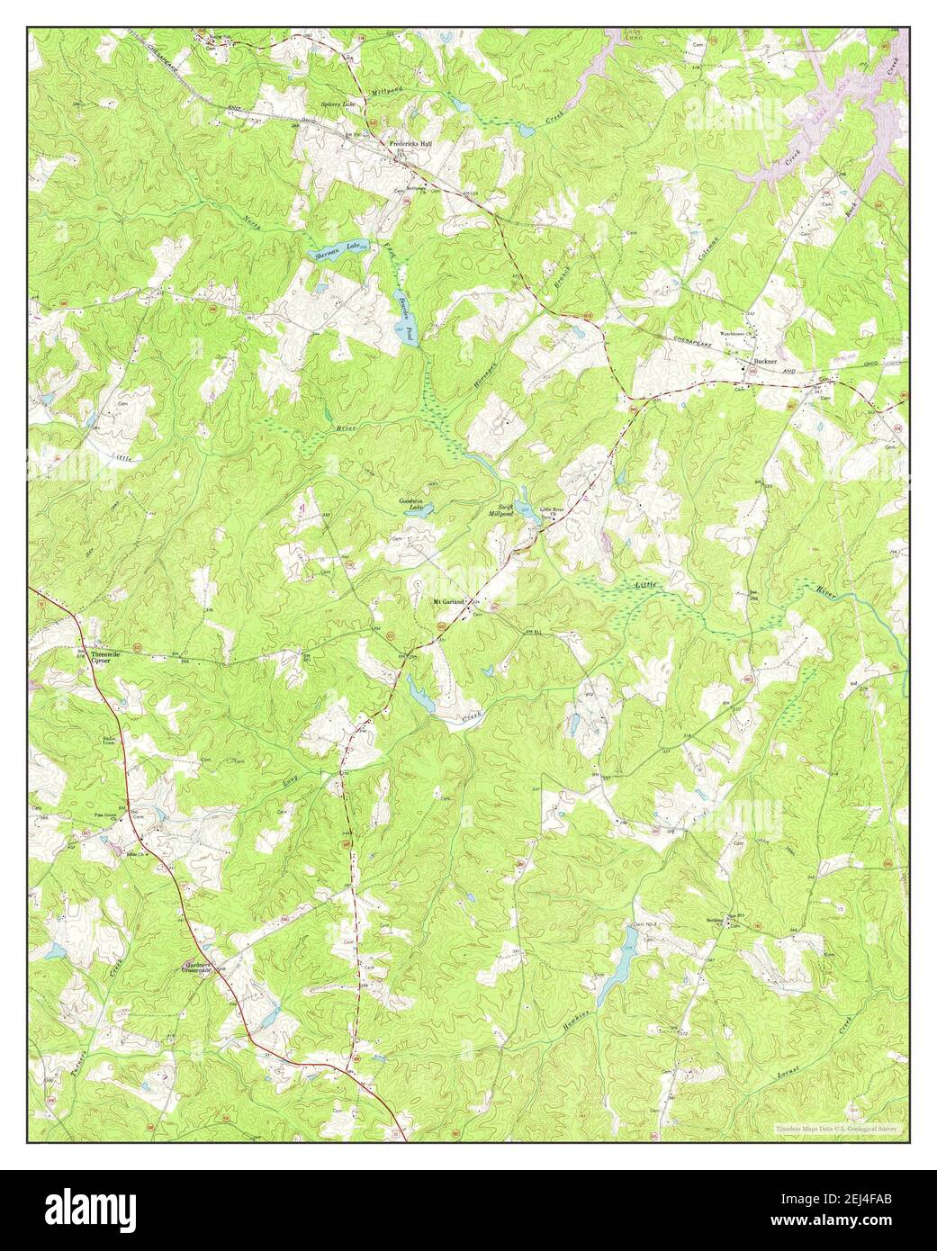 Buckner, Virginia, map 1968, 124000, United States of America by