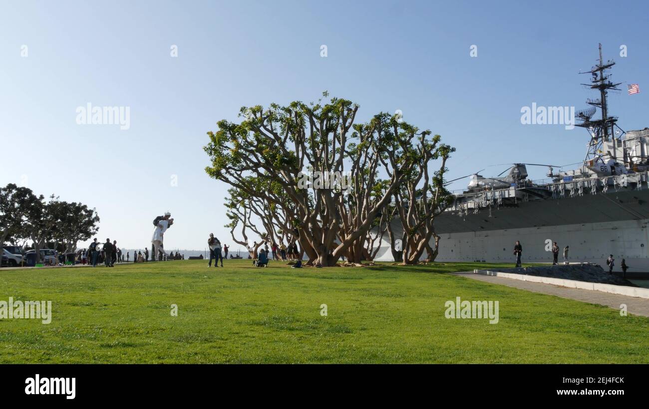 SAN DIEGO, CALIFORNIA USA 23 FEB 2020 Unconditional Surrender Statue