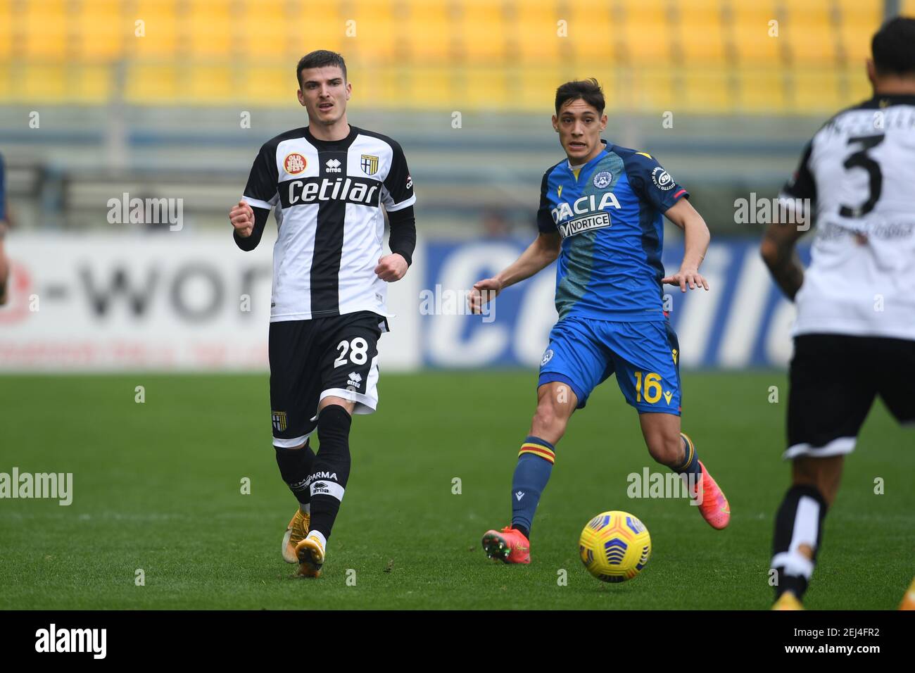 Parma, Italy. 05th Feb, 2023. Tardini Stadium, 05.02.23 Enrico Del Prato  (15 Parma) during the Serie B match between Parma and Genoa at Tardini  Stadium in Parma, Italia Soccer (Cristiano Mazzi/SPP) Credit