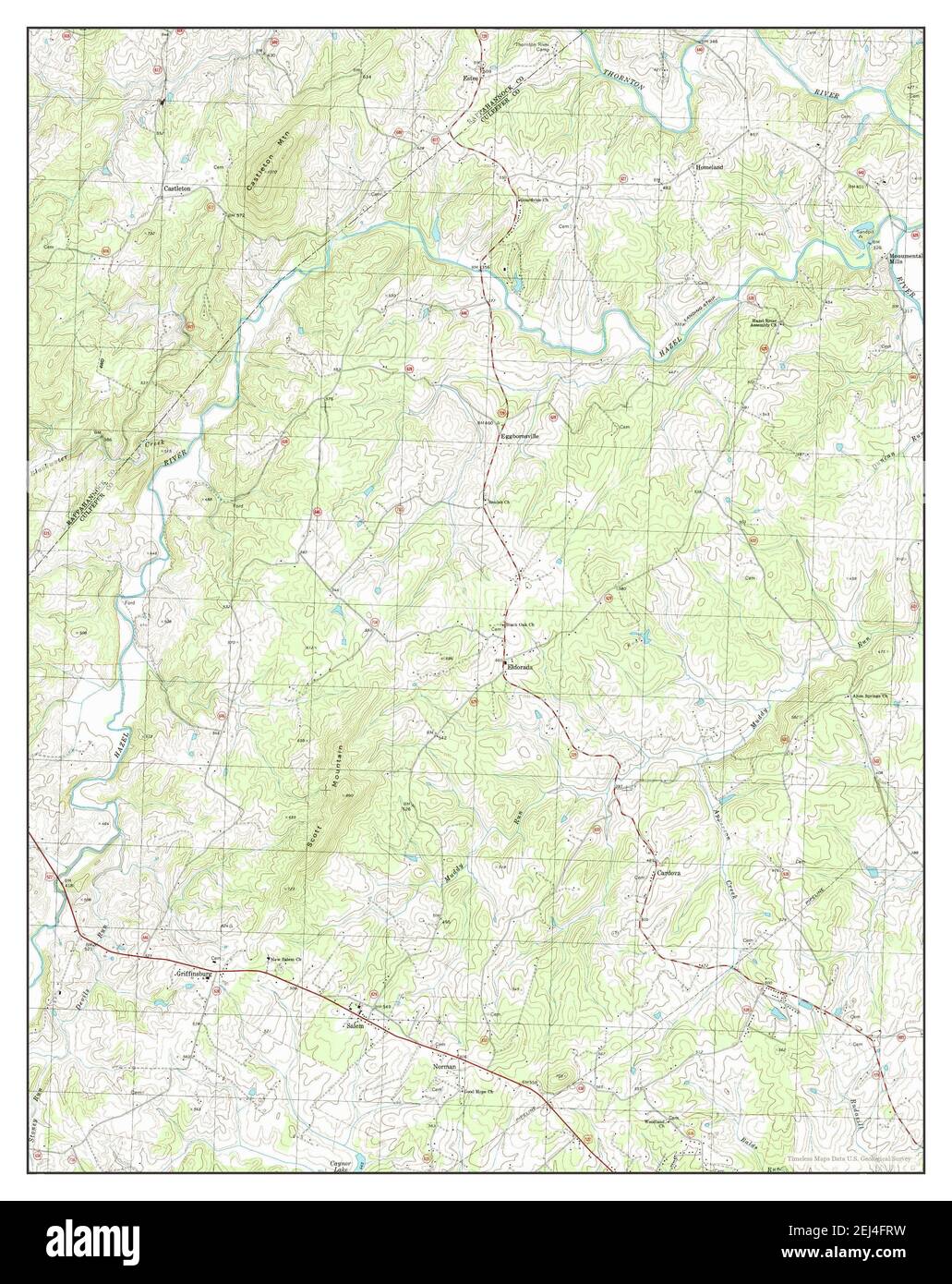 Castleton, Virginia, map 1994, 124000, United States of America by