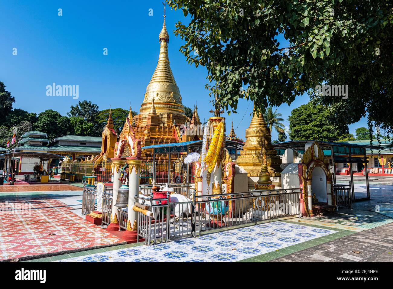 Su taung pyi pagoda, Myitkyina, Kachin state, Myanmar Stock Photo