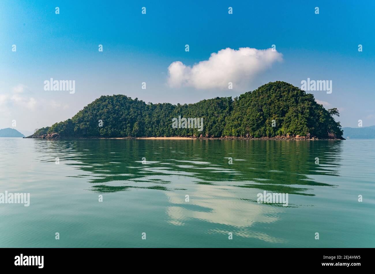 Small islands in the Mergui or Myeik Archipelago, Myanmar Stock Photo