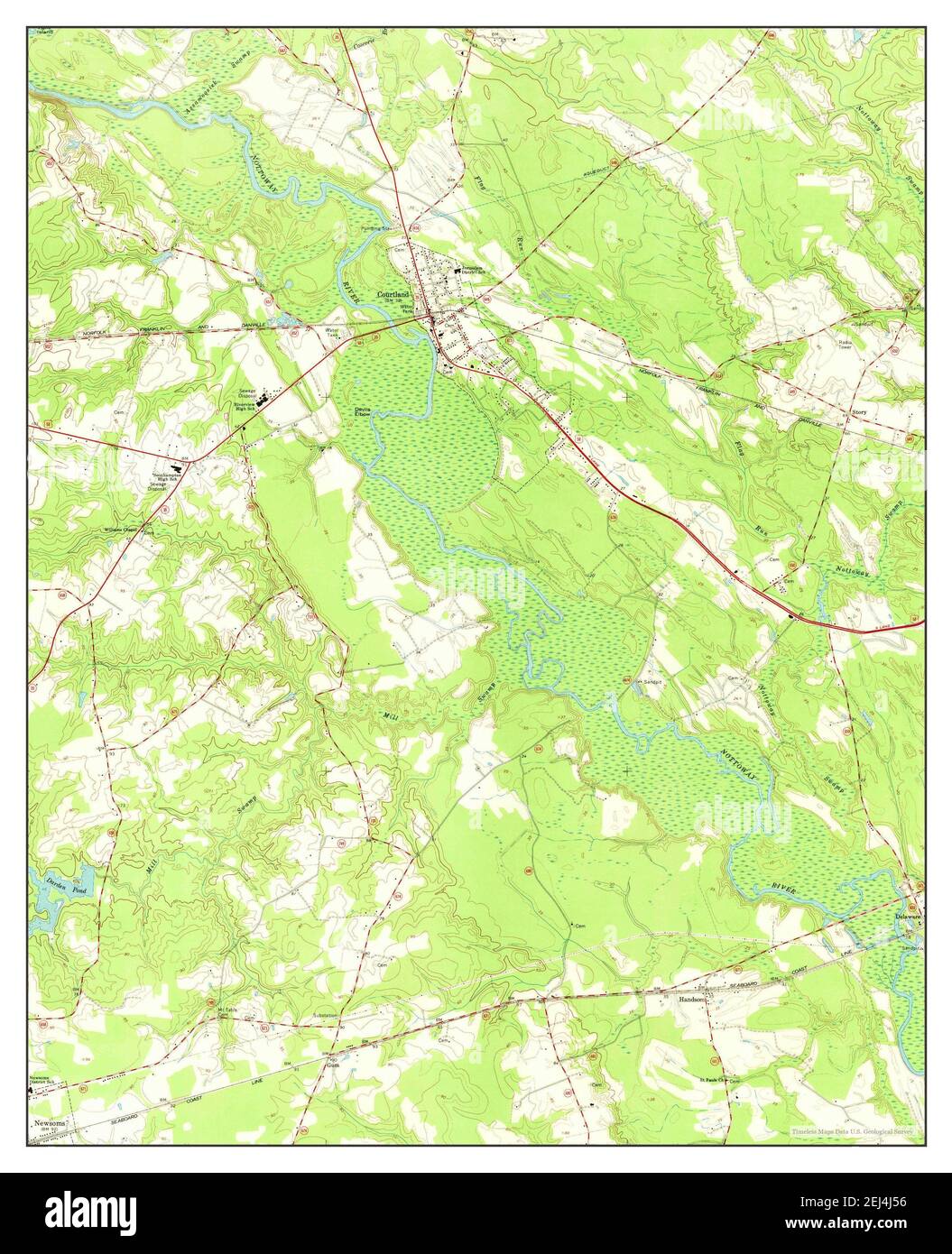 Courtland virginia map Cut Out Stock Images & Pictures Alamy
