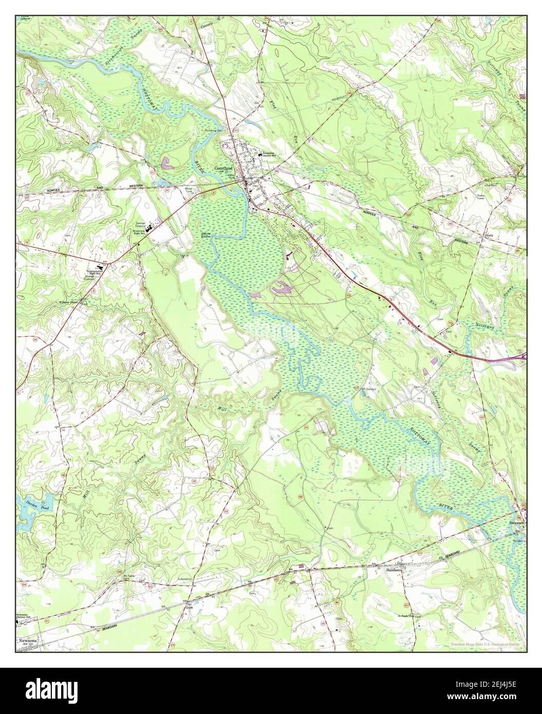 Courtland virginia map Cut Out Stock Images & Pictures Alamy