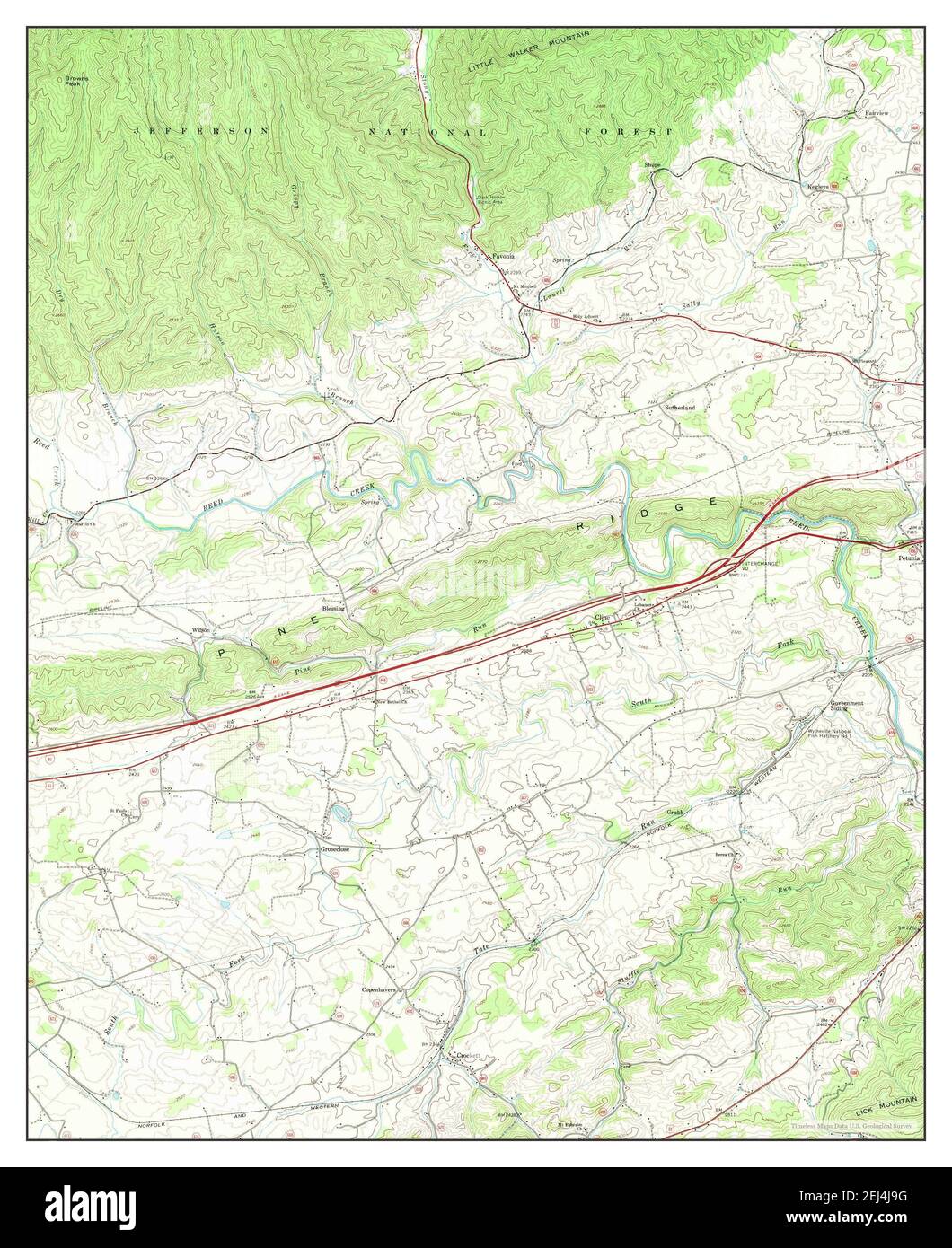 Crockett, Virginia, map 1968, 1:24000, United States of America by ...