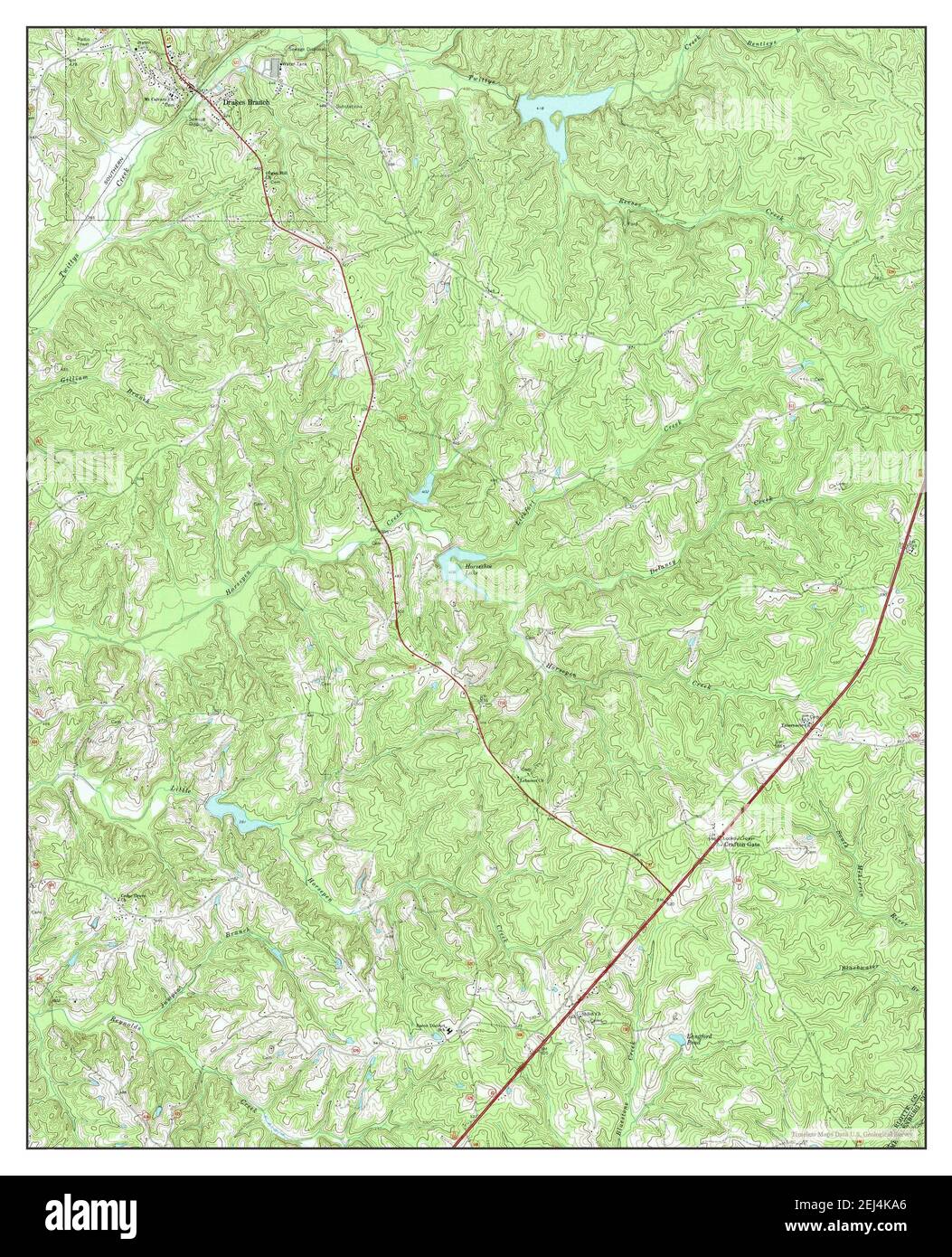 Drakes Branch, Virginia, map 1968, 124000, United States of America by