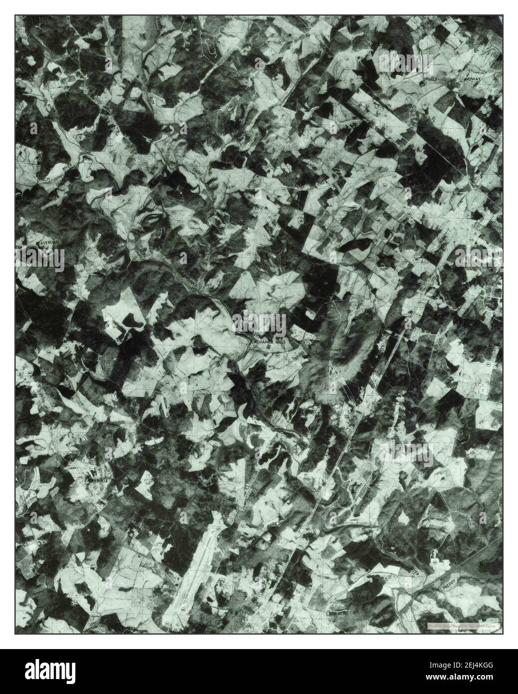 Earlysville, Virginia, map 1977, 1:24000, United States of America by Timeless Maps, data U.S ...