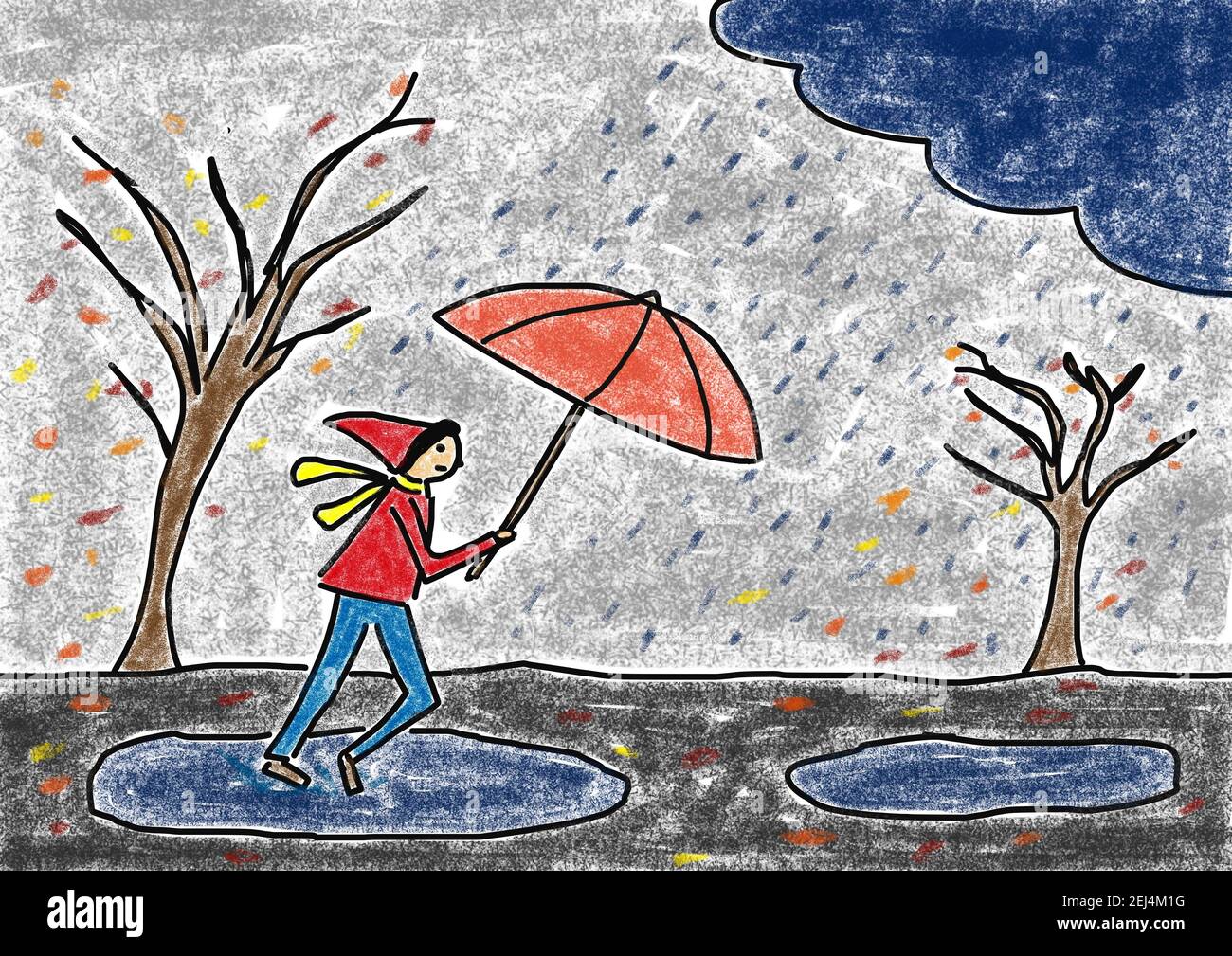 Rainy season scenery drawing... - Sanji's D r e a m W o r l d | Facebook-saigonsouth.com.vn