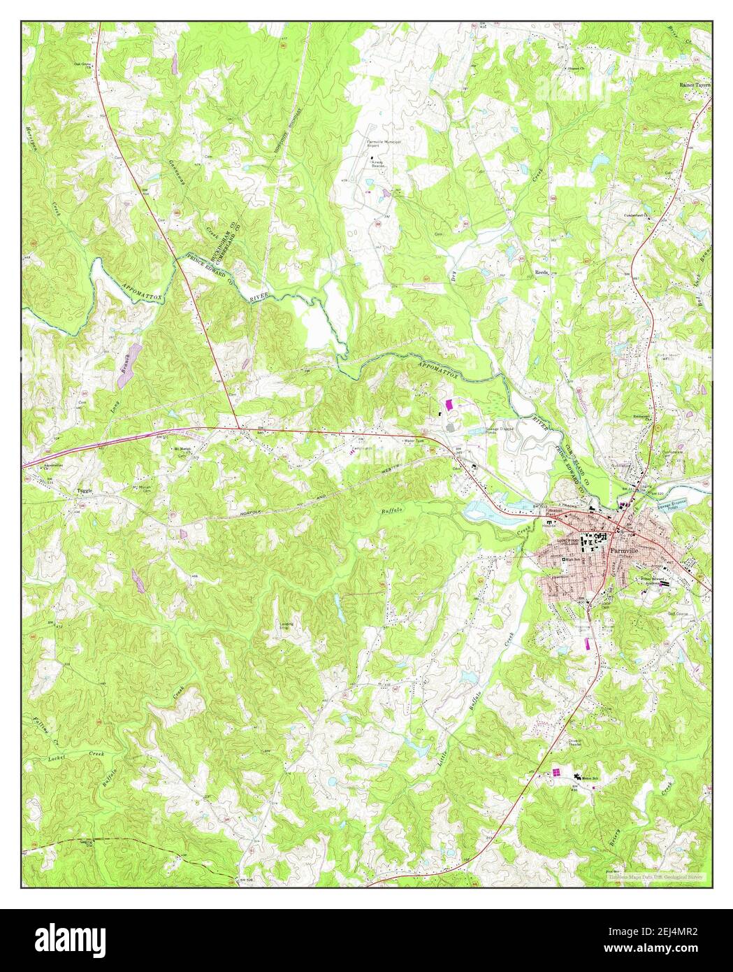 Farmville virginia map hires stock photography and images Alamy