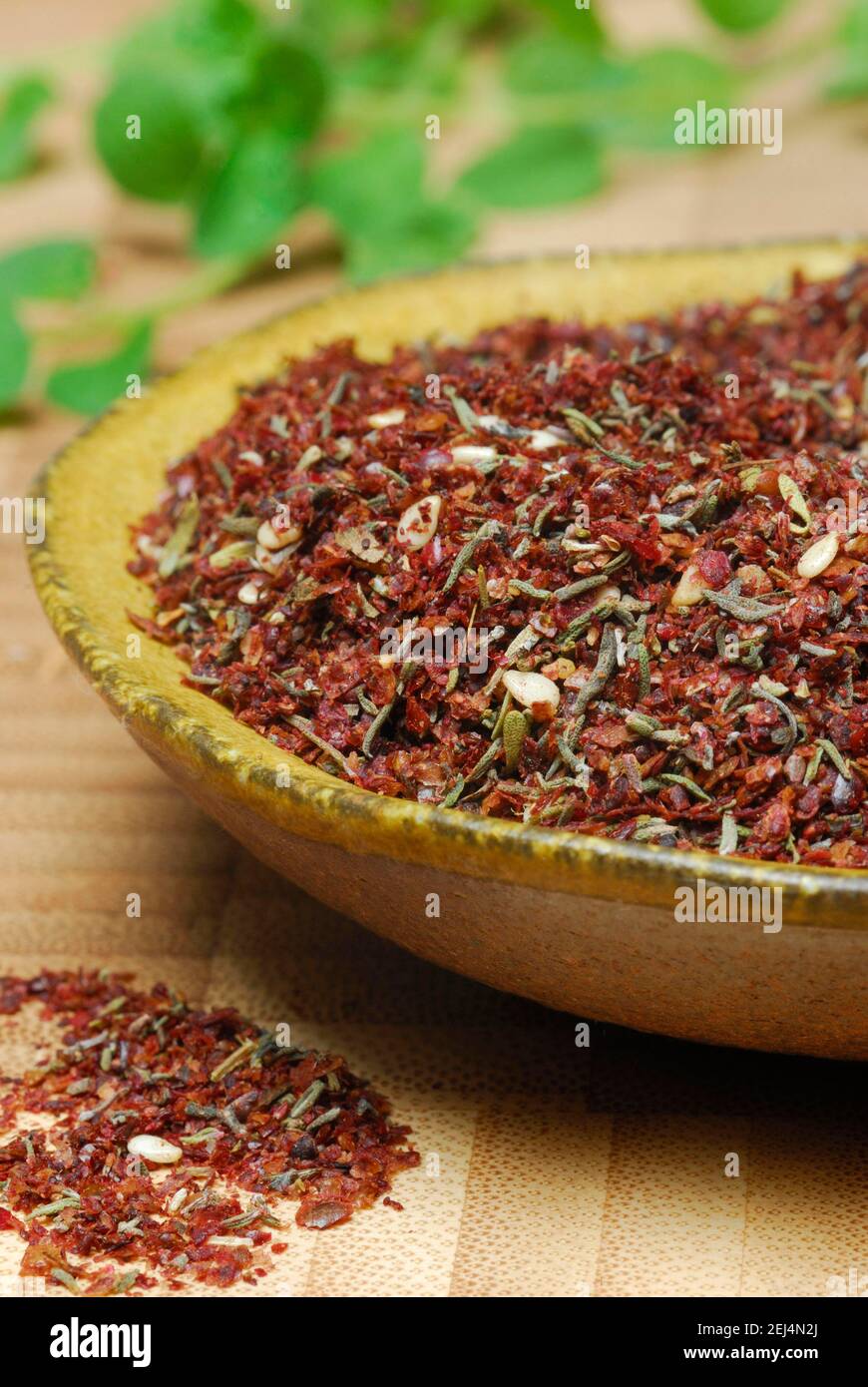 Zaatar, Za'atar, Zatar, Zahtar, spice mixture of sumac, sesame seeds