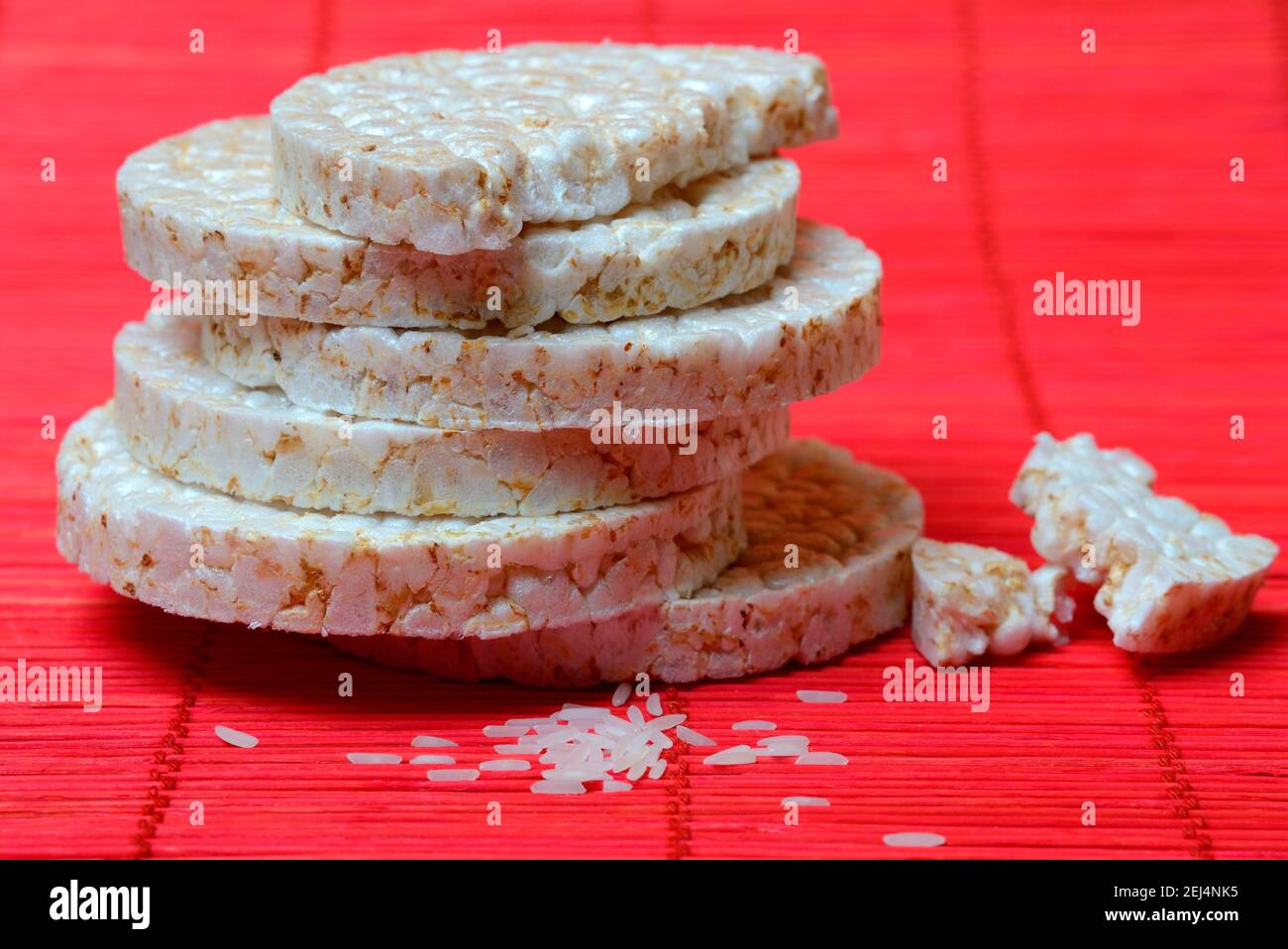 Stacked rice cakes, rice cake Stock Photo Alamy