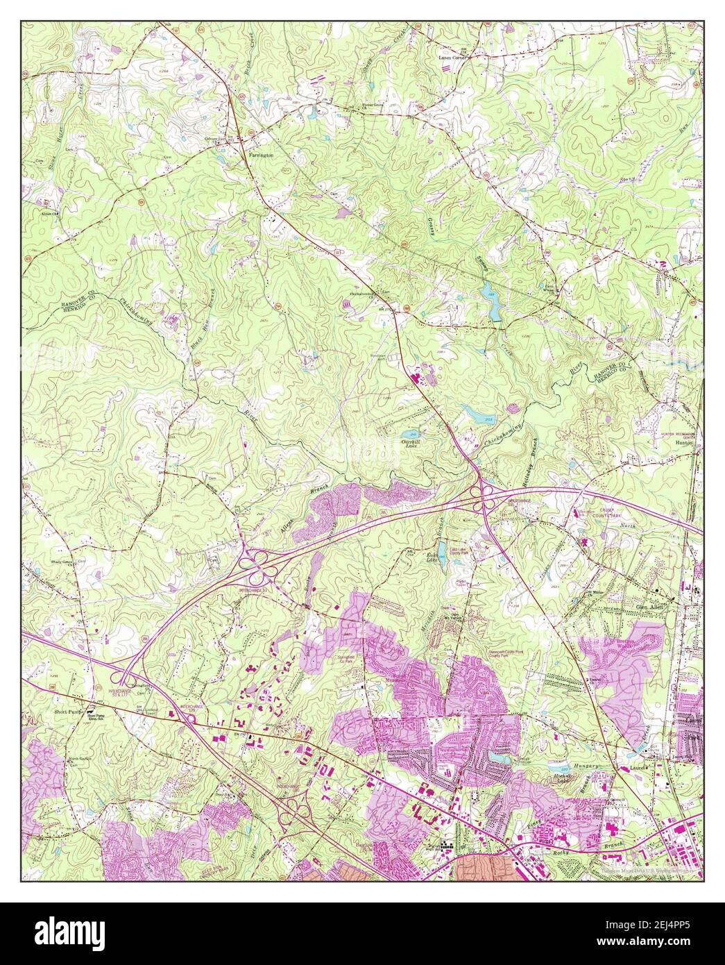 Glen allen virginia map Cut Out Stock Images & Pictures Alamy