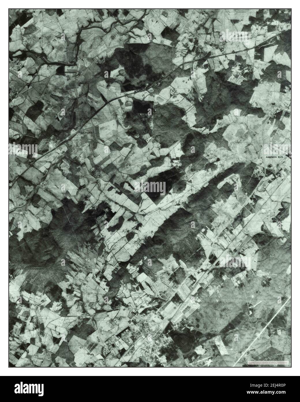 Gordonsville, Virginia, map 1977, 124000, United States of America by