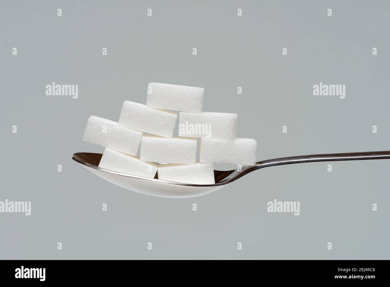 Sugar cubes in tablespoon, sugar cubes, sugar lumps Stock Photo Alamy
