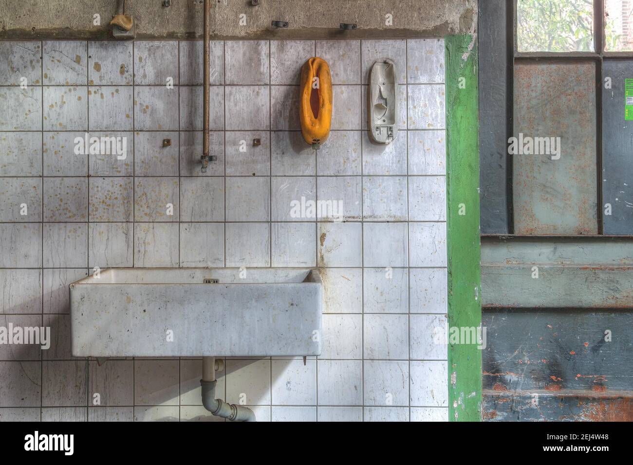 Rubber factory, Lost Place, North Rhine-Westphalia, Germany Stock Photo